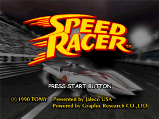 Speed Racer title screen for Playstation